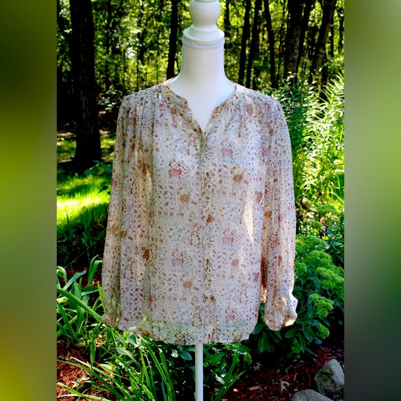 Ivory Multi Blouse - Picture 6 of 8